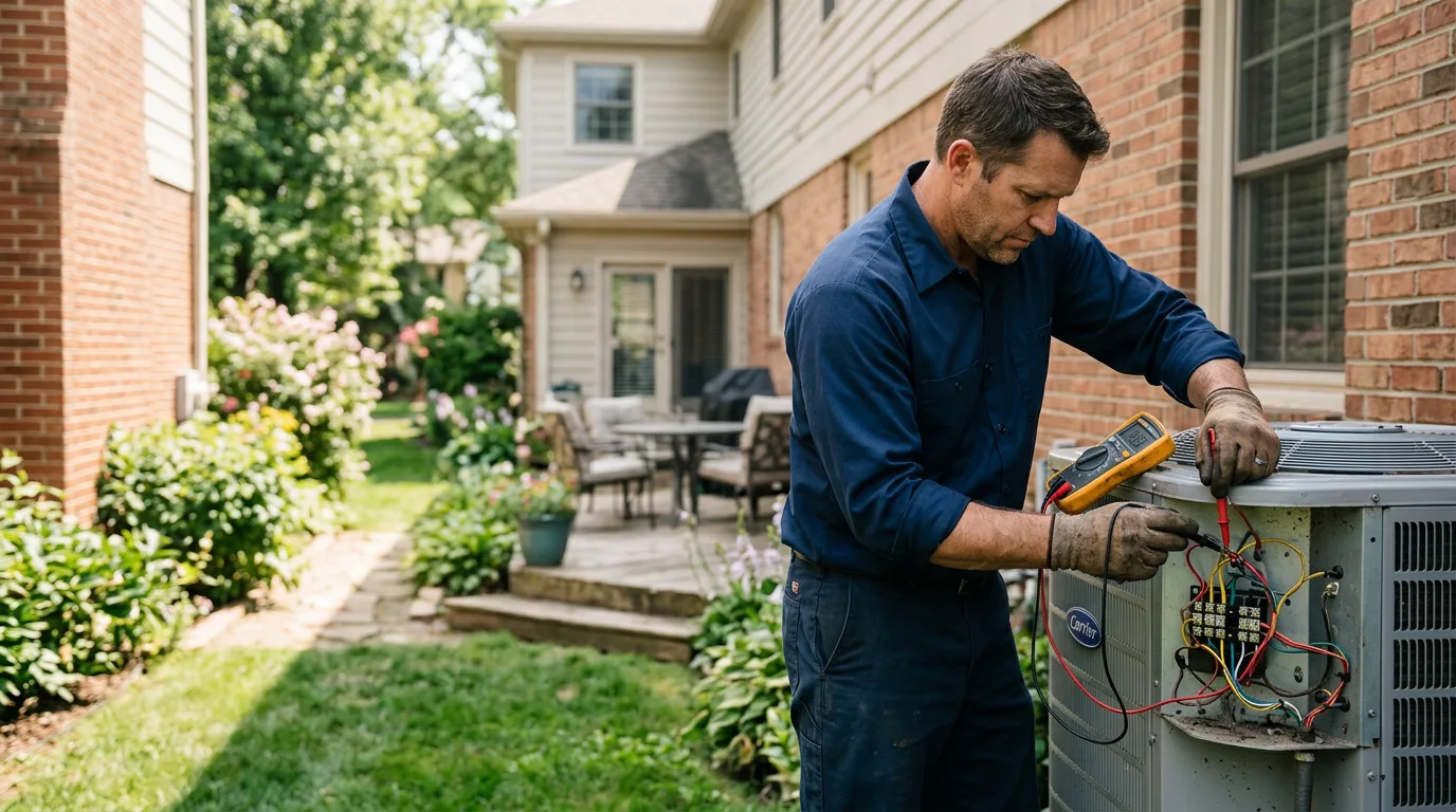 HVAC technician working near Escanaba, MI